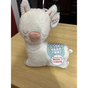 Rashti & Rashti Musical Plush Llama Toy Music & Lights 10" Magic Years Alpaca